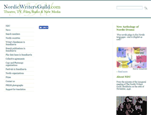 Tablet Screenshot of nordicwritersguild.com